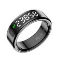 LOFU R11DD Smart Ring - Advanced Health Tracker with Gesture Control - Black