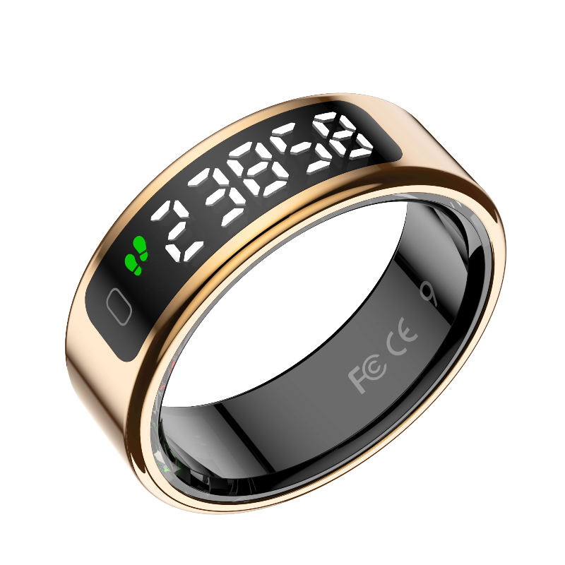 LOFU R11DD Smart Ring - Advanced Health Tracker with Gesture Control - Rose Gold