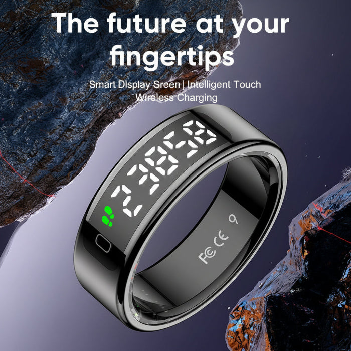 LOFU R11DD Smart Ring - Advanced Health Tracker with Gesture Control - Rose Gold