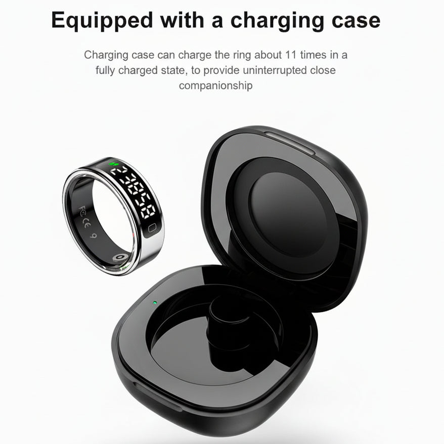 LOFU R11DD Smart Ring - Advanced Health Tracker with Gesture Control - Rose Gold