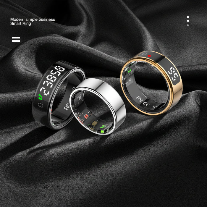 LOFU R11DD Smart Ring - Advanced Health Tracker with Gesture Control - Rose Gold