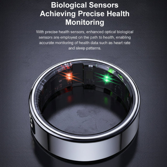 LOFU R11DD Smart Ring - Advanced Health Tracker with Gesture Control - Rose Gold