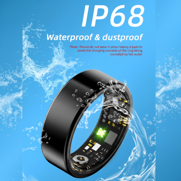 LOFU R11M Smart Ring - Bluetooth 5.0 Health Tracker Ring - Black